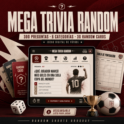 MEGA TRIVIA RANDOM | Juego de Trivia de Fútbol