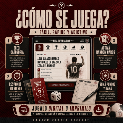 MEGA TRIVIA RANDOM | Juego de Trivia de Fútbol
